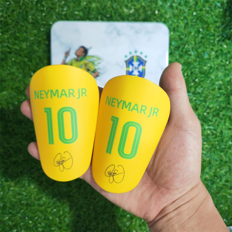 Neymar Jr Gift Bundle(1 Neymar Gift Box+1 Keychain+1 Figure+1 Pen+1 Necklace+2 Rings+1 Pair of Shin Guards+5 Wristbands) Football