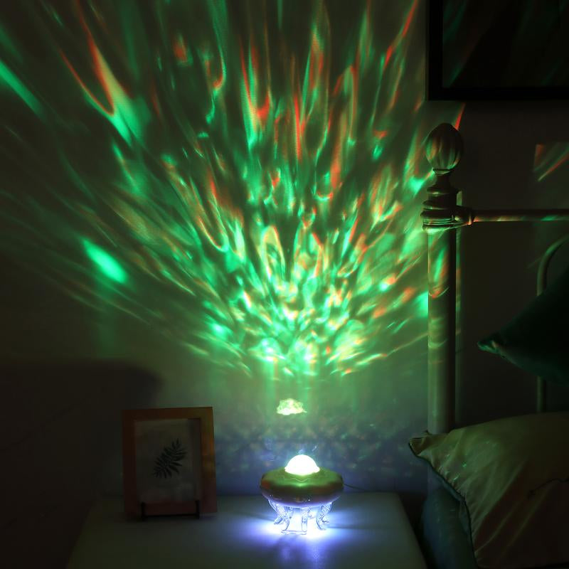 Jellyfish-Shaped Projector Light with Remote Control Timer USB Powered Nightlight for Children'S Rooms Bedroom Decoration ABS PC Pvcrated 5W Power Supply