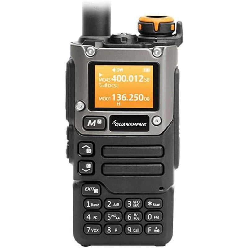 Quansheng UV-K6 UV-K5(8) Walkie Talkie 5W Airband Radio Type C Charge UHF VHF DTMF FM Dual Band Two Way Radio with NOAA Weather Alarm Function Walkie Talkie Digital Wireless