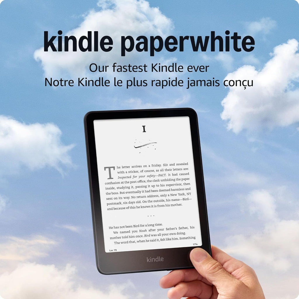 Kindle Paperwhite 16 GB (Newest Model) – Our Fastest Kindle Ever, with New 7" Glare-Free Display, and Weeks of Battery Life – Black