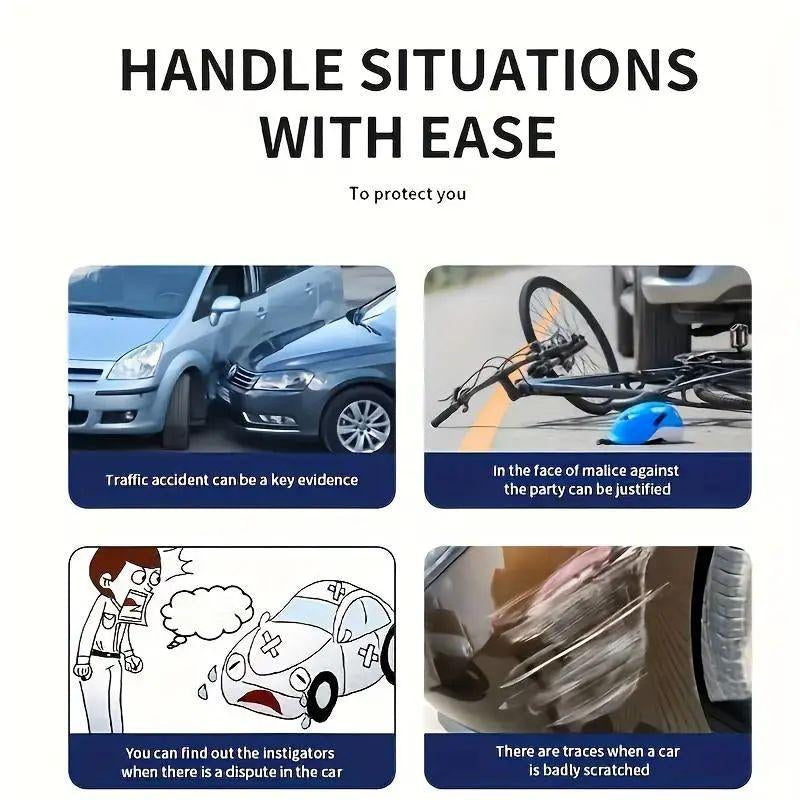 Dealsforyoudays | 1080P Full UHD Car Camera Front Rear with Free 64GB SD Card,Hdr,Dashcam for Cars,Night Vision,Loop Recording,Wdr,24H Parking Mode,Driving Recorder