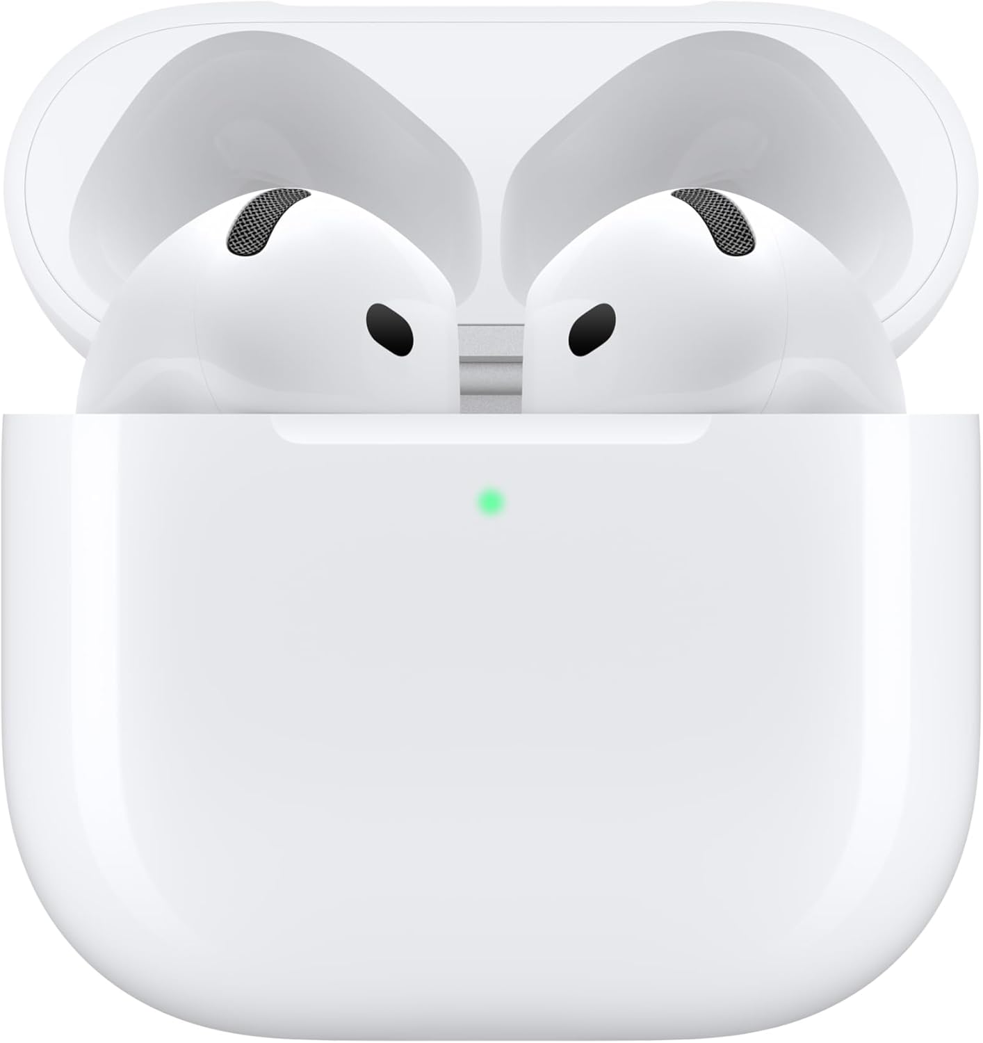 Airpods 4 Wireless Earbuds, Bluetooth Headphones, Personalized Spatial Audio, Sweat- and Water-Resistant, USB-C Charging Case, H2 Chip, up to 30 Hours of Battery Life