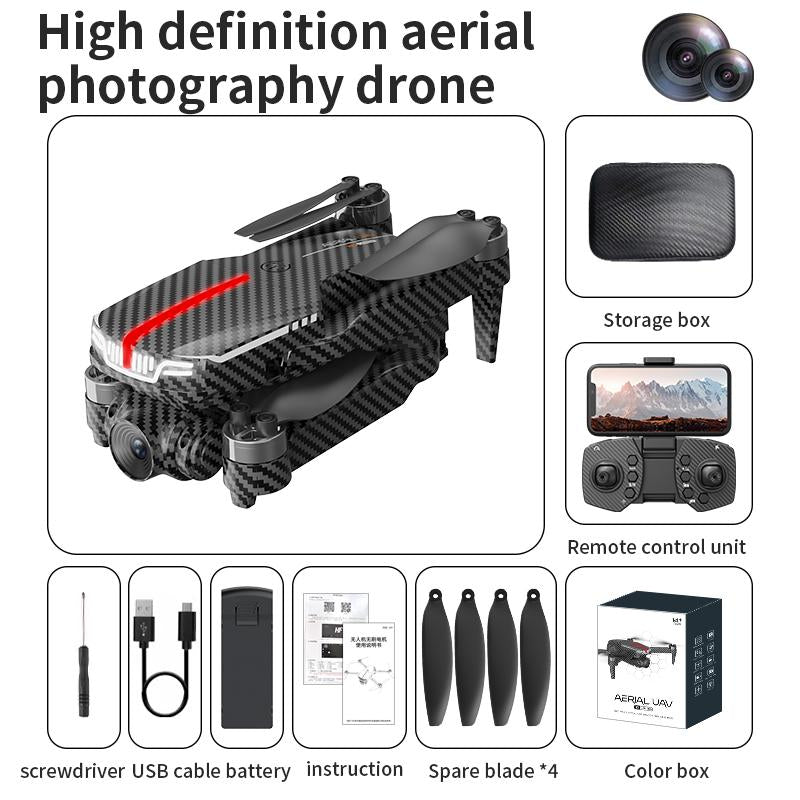 Aerial Drone 2025 C13S Pro with 4K UHD EIS Camera GPS 5G Wifi FPV Brushless Motors Optical Flow Smart Obstacle Avoidance Auto Return 360° Stunt Roll Dual Batteries