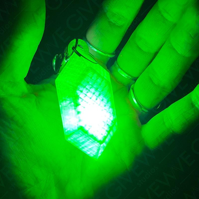 Zelda Rupee LED Light up Keychain (TOTK, BOTW, Zelda, Link, Replacable Batteries)