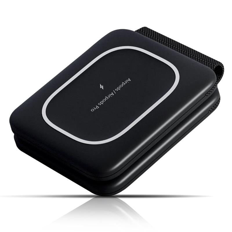 GEEKYFUNTECH Foldable Fast Wireless Charging Station (Black) – Travel-Size Compact Charger Wireless Charger Wireless Charging