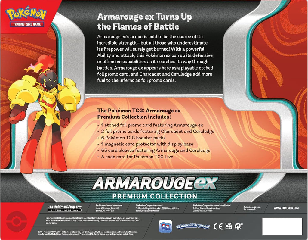 Pokemon TCG Armarouge Ex Premium Collection Box