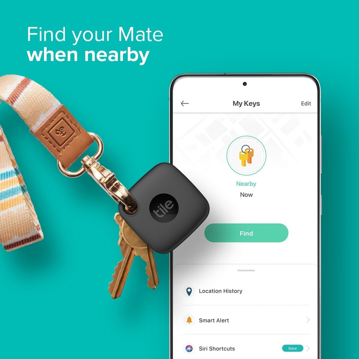 Mate + Lost and Found Labels - Bluetooth Tracker for Keys, Bags and More; QR Scannable Labels for Laptops, Water Bottles, Kids Toys, Headphones and More. Ios and Android Compatible.