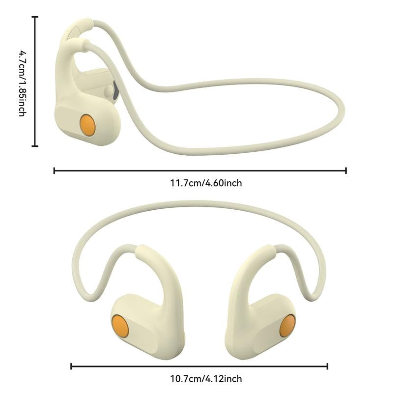 Ancwear Active Kids Bluetooth 5.3 Open-Ear Headset : Safe for Everyday Use, Electronic Earphones with Audio, Durable Design, Stereo Earbuds with Charging Case Portable Streaming Open Headphones Mini Bluetooth