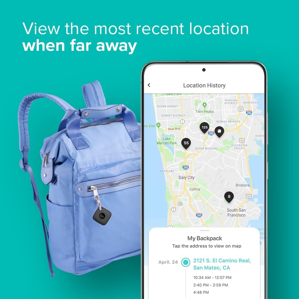 Mate + Lost and Found Labels - Bluetooth Tracker for Keys, Bags and More; QR Scannable Labels for Laptops, Water Bottles, Kids Toys, Headphones and More. Ios and Android Compatible.