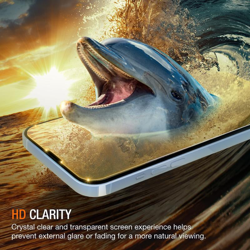 Trianium Tempered Glass Screen Protector Compatible for Iphone 13 Pro Max (2021), 3 Pack HD Glass 9H Film Accessories Handheld