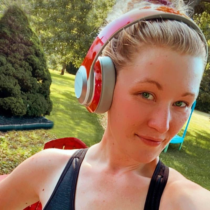 Vizliter Bluetooth Headphones, TWS Deep Bass Wireless Over-Ear Headset 5.3 with Built-In Mic LED Lights, Noise Cancelling Prismatic Audio Earphones