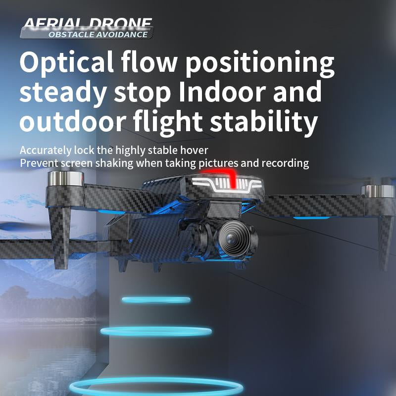 Aerial Drone 2025 C13S Pro with 4K UHD EIS Camera GPS 5G Wifi FPV Brushless Motors Optical Flow Smart Obstacle Avoidance Auto Return 360° Stunt Roll Dual Batteries