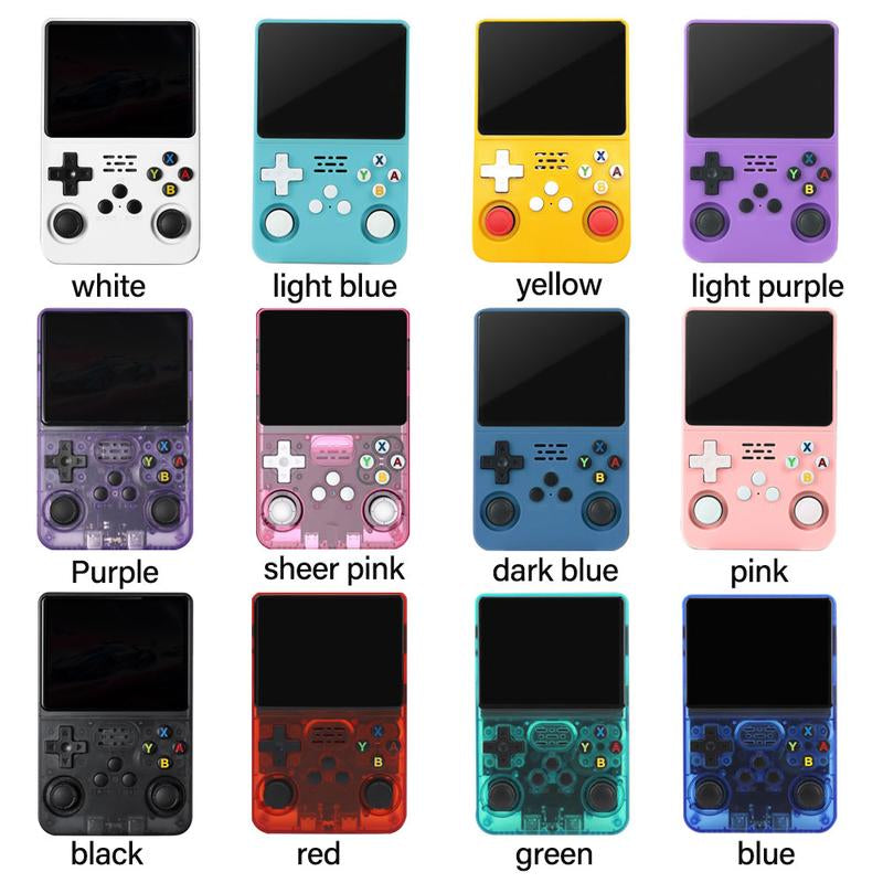 R36S Retro Video Handheld Game Console Linux System 3.5 in IPS Screen Built in 3000Mah Battery 32G+64G TF Card Preinstalled Gamess