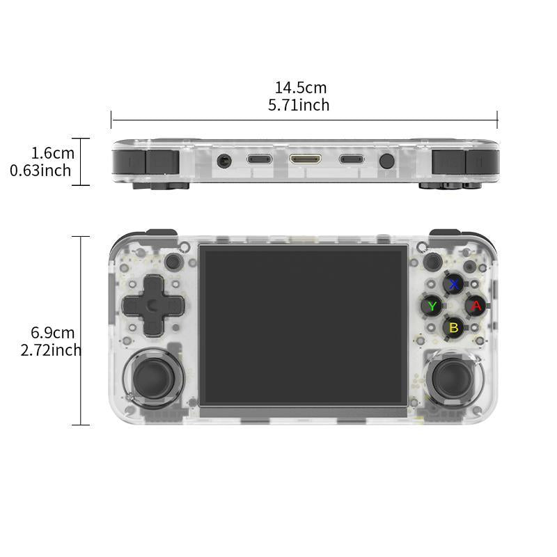 Anbernic Rg35Xx H Handheld Game Console, 3.5 Inch IPS Screen, 64GB Storage, 3300Mah Battery, HDMI & TV Output, Vibration Motor