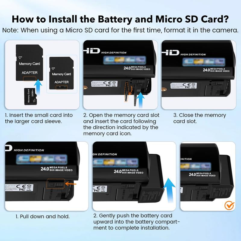 Dvc Camera, Full HD 1080P Video Recorder, 3-Inch Tft LCD Screen, 270° Rotating IPS Display, Includes Remote & 32GB Memory Card #TOP PICKS