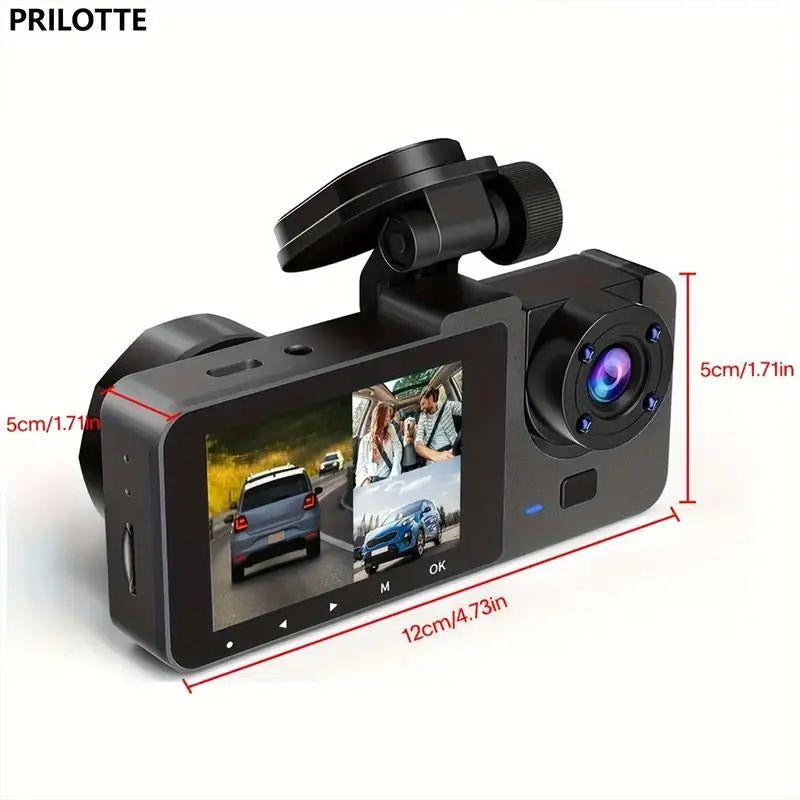 Dealsforyoudays | 1080P Full UHD Car Camera Front Rear with Free 64GB SD Card,Hdr,Dashcam for Cars,Night Vision,Loop Recording,Wdr,24H Parking Mode,Driving Recorder